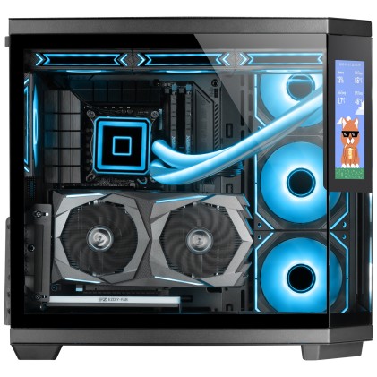 Mars Gaming MC3TCORELCD computer case Midi Tower Nero