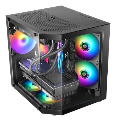 Mars Gaming MC-3TLITE Mini Tower Nero