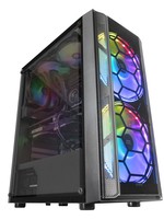 Mars Gaming MC500 Case Middle Tower ATX, 2 Ventole XXL FRGB - Black