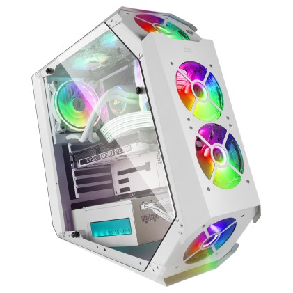 Mars Gaming MC51W computer case Bianco