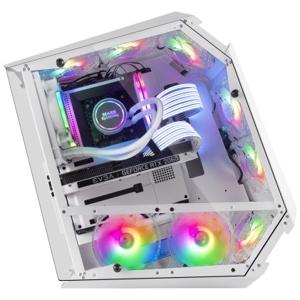 Mars Gaming MC51W computer case Bianco