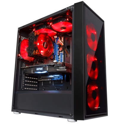 Mars Gaming MC7 Case Middle Tower ATX RGB Tempered Glass con Telecomando