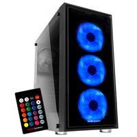 Mars Gaming MC7 Case Middle Tower ATX RGB Tempered Glass con Telecomando