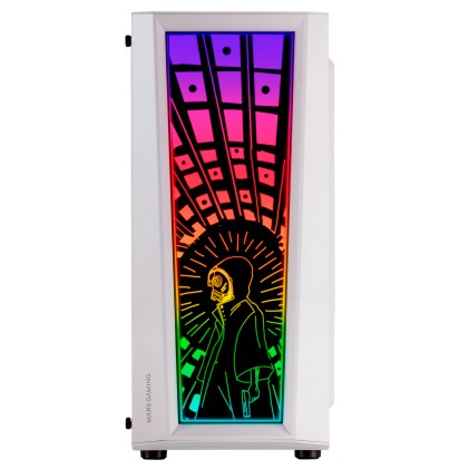 Mars Gaming MCARTW computer case Midi Tower Bianco