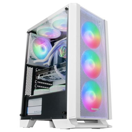 Mars Gaming MCCW computer case Midi Tower Bianco