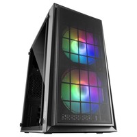 Mars Gaming MCDUO Compact Case MicroATX & Mini-ITX, 2 Ventole FRGB - Black