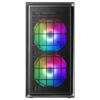 Mars Gaming MCDUO Compact Case MicroATX & Mini-ITX, 2 Ventole FRGB - Black