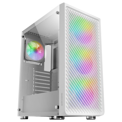 Mars Gaming MCFW computer case Midi Tower Bianco