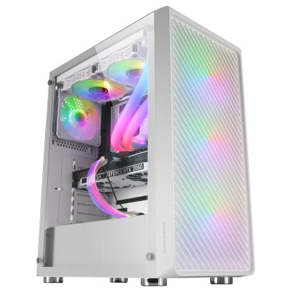 Mars Gaming MCFW computer case Midi Tower Bianco