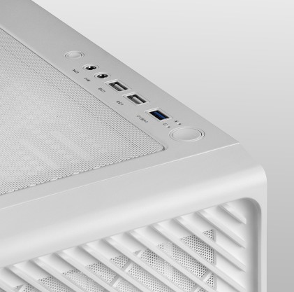 Mars Gaming MCFW computer case Midi Tower Bianco