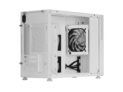 Mars Gaming MC-LCD Mini Tower Nero, Bianco