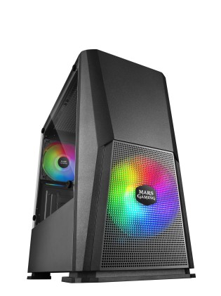 Mars Gaming MCONE Compact Case MicroATX & Mini-ITX ADVANCED RGB  - Black