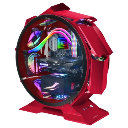 Mars Gaming MCORBR computer case Tower Rosso