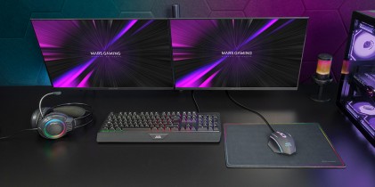 Mars Gaming MCP124PRO tastiera Mouse incluso USB AZERTY Francese Nero