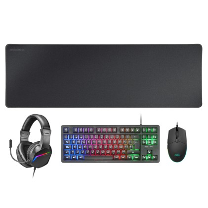 Mars Gaming MCP-RGB3 tastiera Mouse incluso USB QWERTY Portoghese Nero