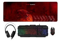 Mars Gaming MCPRGB Pro Combo Pack 4 in 1 RGB Inside