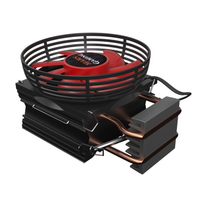 Mars Gaming MCPU117 sistema di raffreddamento per computer Processore Refrigeratore 9 cm Nero, Metallico, Rosso
