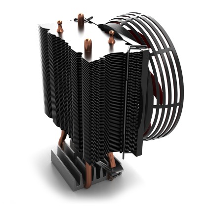 Mars Gaming MCPU117 sistema di raffreddamento per computer Processore Refrigeratore 9 cm Nero, Metallico, Rosso