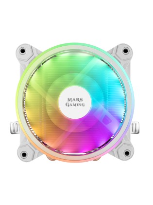 Mars Gaming MCPU220W sistema di raffreddamento per computer Processore Refrigeratore 12 cm Bianco 1 pz