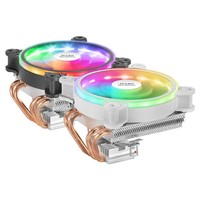 Mars Gaming MCPU220W Dissipatore per CPU, Dual ARGB, PWM Ultra Silent - White
