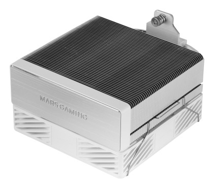 Mars Gaming MCPU-X4ARGB Dissipatore per CPU con potenza 220 W - Ventola PWM da 120 mm - Illuminazione ARGB - 4 heatpipe HCT - Bianco