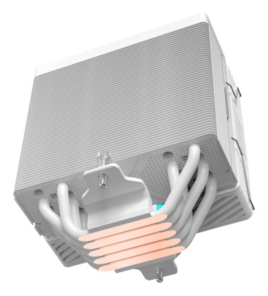 Dissipatore per CPU Mars Gaming MCPU-X5ARGB con potenza di 280 W - Ventola PWM da 120 mm - Illuminazione ARGB - 5 heatpipe HCT - Bianco