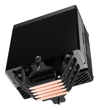 Dissipatore per CPU Mars Gaming MCPU-X5 con potenza di 280 W - Ventola PWM da 120 mm - 5 heatpipe HCT - Prestazioni ultra silenziose - Nero