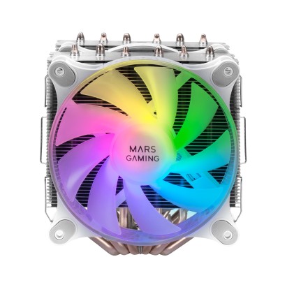 Mars Gaming MCPU-XT Processore Raffreddatore di liquidi tutto in uno 12 cm Bianco 1 pz
