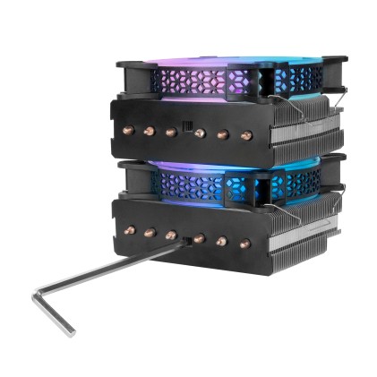 Mars Gaming MCPU-XT Processore Raffreddatore di liquidi tutto in uno 12 cm Nero 1 pz