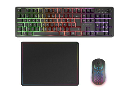Mars Gaming MCPWXPT tastiera Mouse incluso Wireless a RF + USB QWERTY Portoghese Nero