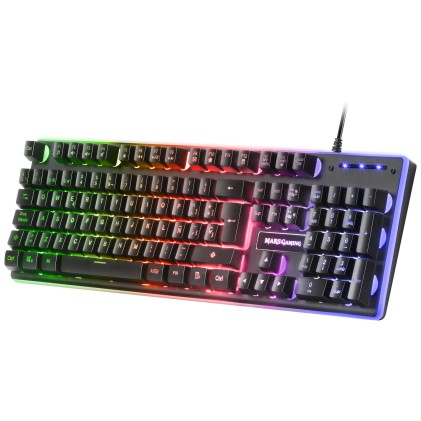 Mars Gaming MCPXBFR tastiera Mouse incluso USB Francese Nero