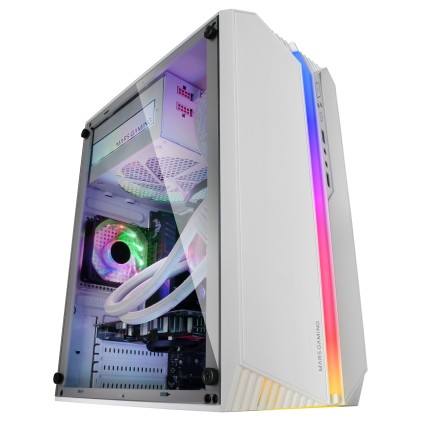 Mars Gaming MCS1W computer case Mini Tower Bianco