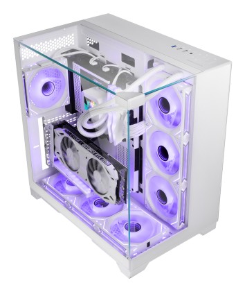 Mars Gaming MCVISIONW computer case Midi Tower Bianco