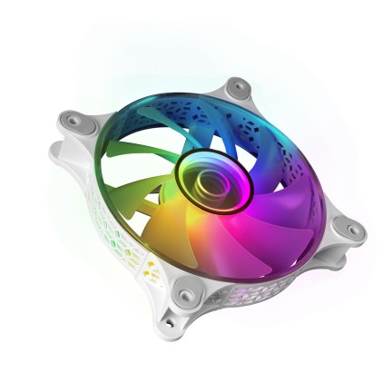 Mars Gaming MF3DW sistema di raffreddamento per computer Case per computer Ventilatore 12 cm Bianco 1 pz