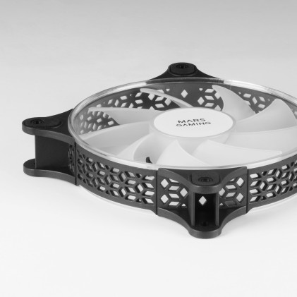 Mars Gaming MFDUO sistema di raffreddamento per computer Case per computer Ventilatore 12 cm Nero