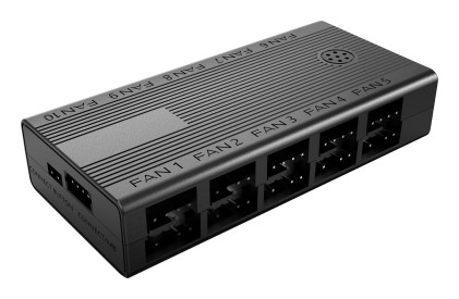 Hub di controllo Mars Gaming MF-HUB PWN e ARGB - Controllo velocit&agrave; e illuminazione - Telecomando - 80x40x17mm - Nero