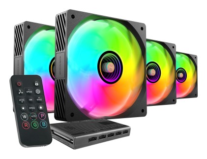 Mars Gaming MFSI4KIT sistema di raffreddamento per computer Case per computer Ventilatore 12 cm Nero