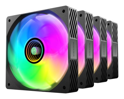 Mars Gaming MFSI4KIT sistema di raffreddamento per computer Case per computer Ventilatore 12 cm Nero