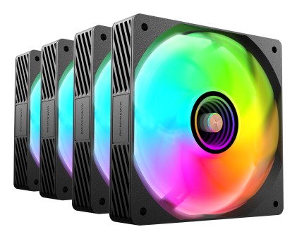 Mars Gaming MFSI4KIT sistema di raffreddamento per computer Case per computer Ventilatore 12 cm Nero