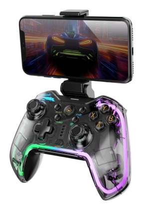 Mars Gaming MGP-BT2 Nero, Trasparente Bluetooth/USB Gamepad Analogico/Digitale Android, Nintendo Switch, Nintendo Switch 2, Nintendo Switch Lite, Nintendo Switch OLED, PlayStation 4, Playstation 3
