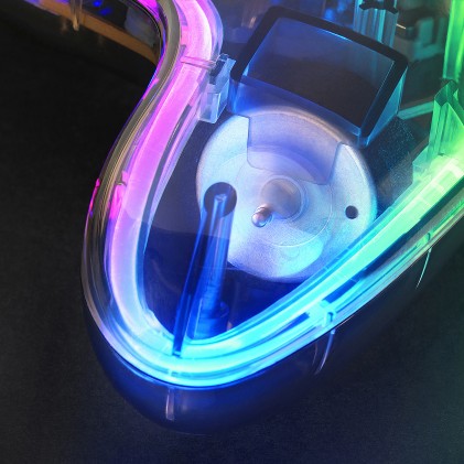 Mars Gaming MGPC periferica di gioco Trasparente USB Gamepad Android, MAC, Nintendo Switch, PC, Playstation 3