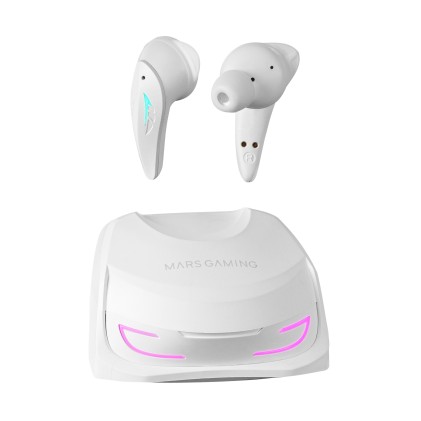 Mars Gaming MHIULTRAW cuffia e auricolare Wireless In-ear MUSICA USB tipo-C Bluetooth Bianco