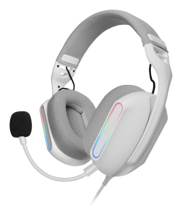 Mars Gaming MH-PROW Auricolare Cablato A Padiglione USB tipo A Bianco