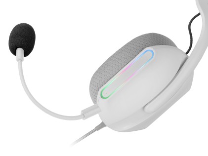 Mars Gaming MH-PROW Auricolare Cablato A Padiglione USB tipo A Bianco
