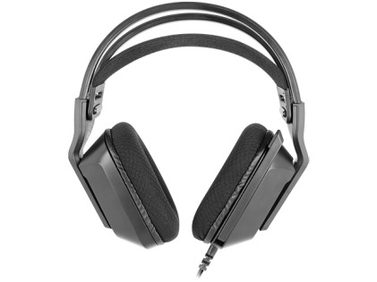 Cuffie da gaming Mars Gaming MH-STRIKE - Cavo da 190 cm - Cuscinetti auricolari traspiranti - Controlli integrati - Microfono pieghevole - Illuminazione FRGB - 85x195x210 mm - Nero