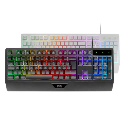 Mars Gaming MK124 tastiera USB Portoghese Bianco
