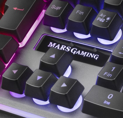 Mars Gaming MK220FR tastiera USB Francese Nero, Grigio