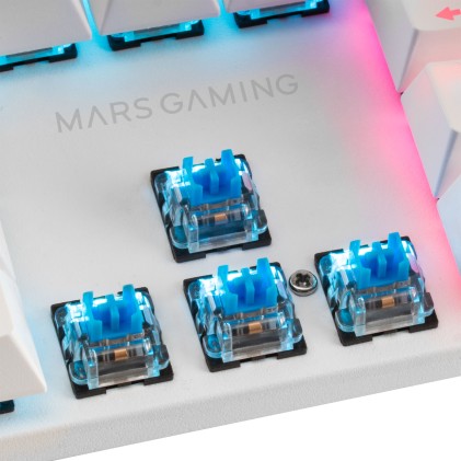 Mars Gaming MK422 tastiera USB Italiano Bianco