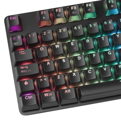 Mars Gaming MK5BPT tastiera USB QWERTY Portoghese Nero