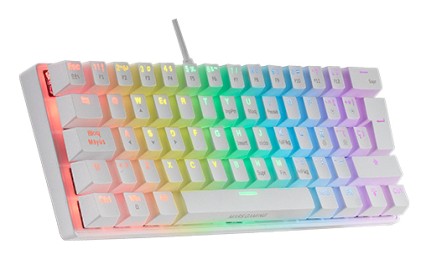 Mars Gaming MK60 tastiera USB AZERTY Italiano Bianco